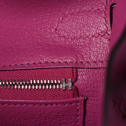 Hermes Togo Birkin 25 Rose Pourpre 19 of 38