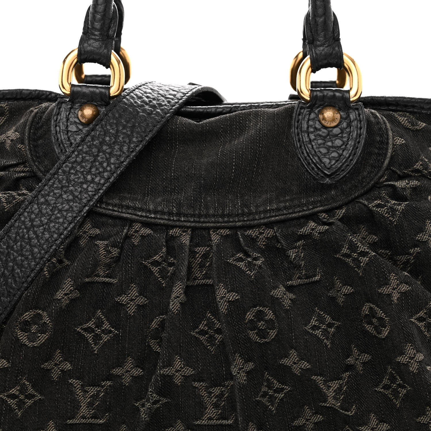 Louis Vuitton Denim Neo Cabby MM Black 7 of 22