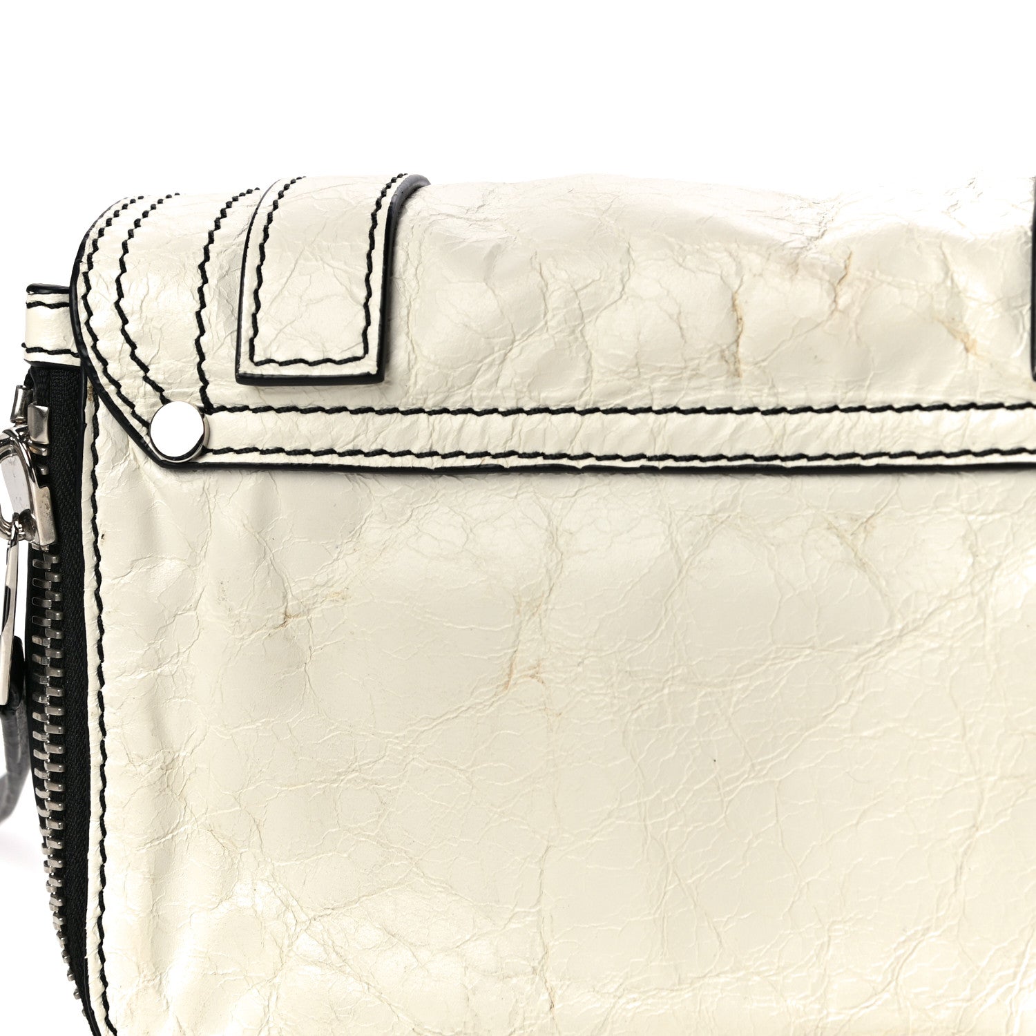 Proenza Schouler Crinkled Calfskin PS1 Mini Zip Crossbody White 17 of 17