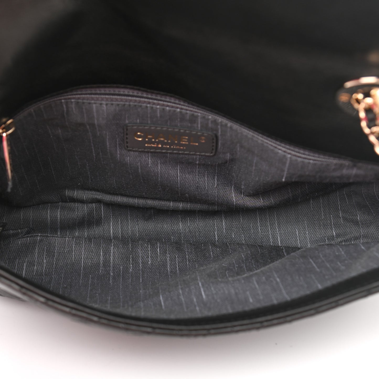 Lambskin Quilted Medium Westminster Pearl Flap Black
