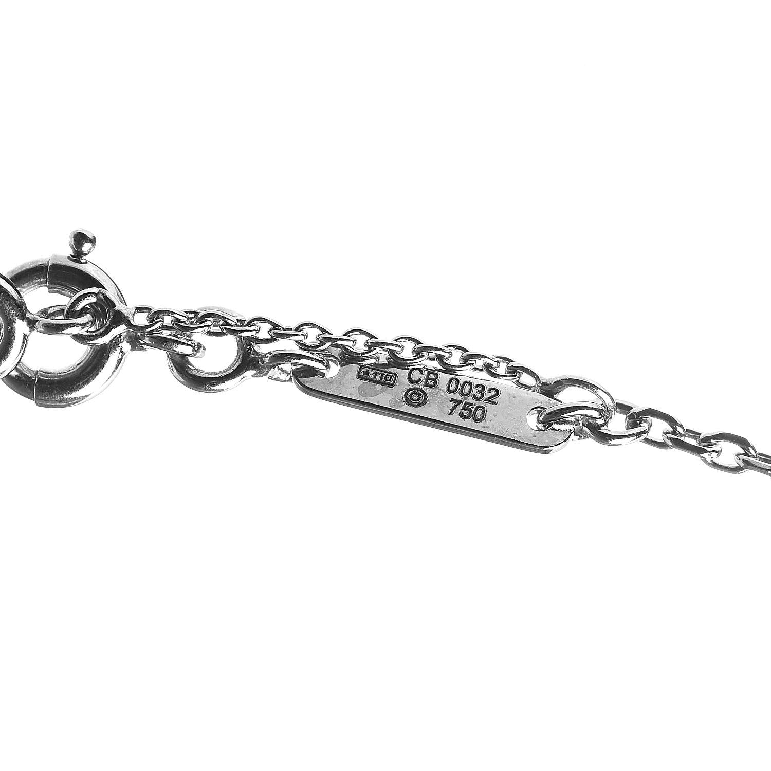 Cartier 18K White Gold Medium Hearts and Symbols Necklace 6 of 7