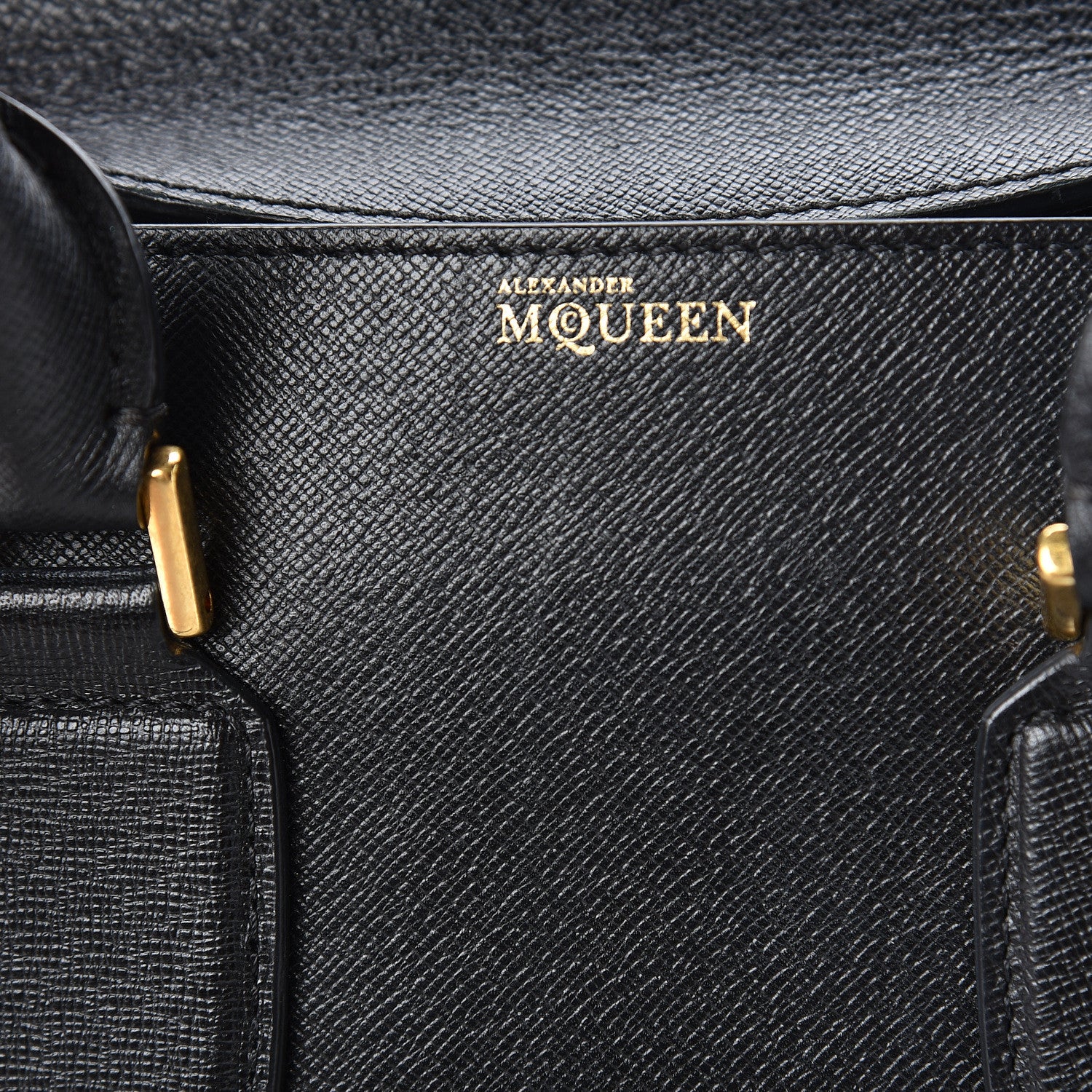 Alexander McQueen Grained Calfskin Large Heroine Black 10 of 18