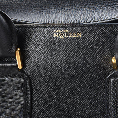 Alexander McQueen Grained Calfskin Large Heroine Black 10 of 18