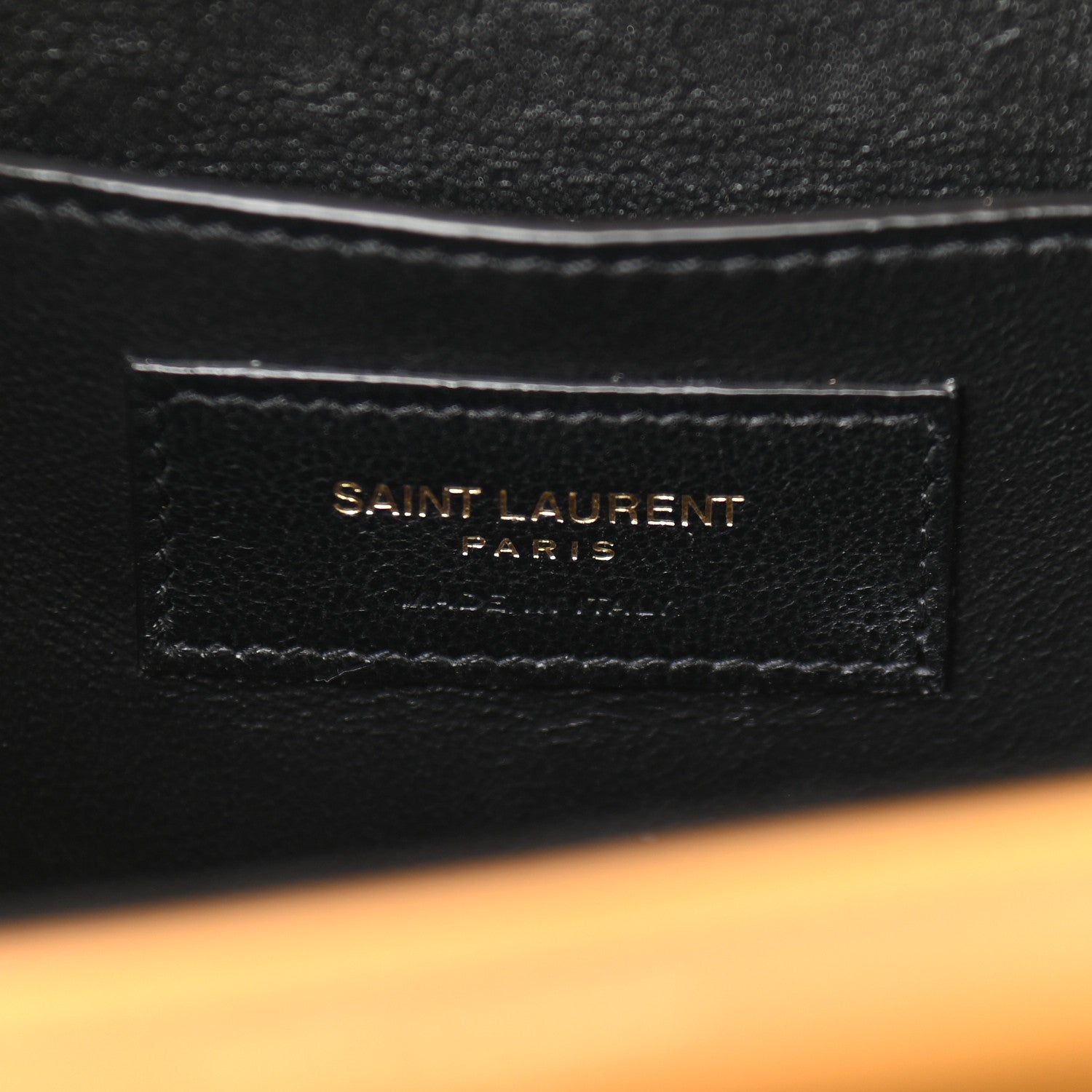 Saint Laurent Box Calfskin Monogram Medium Solferino Satchel Mustard 6 of 8