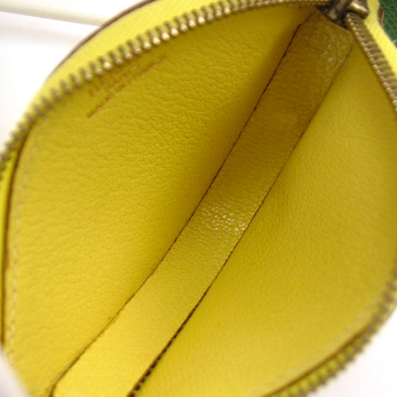 Chevre Lemon Coin Purse Yellow