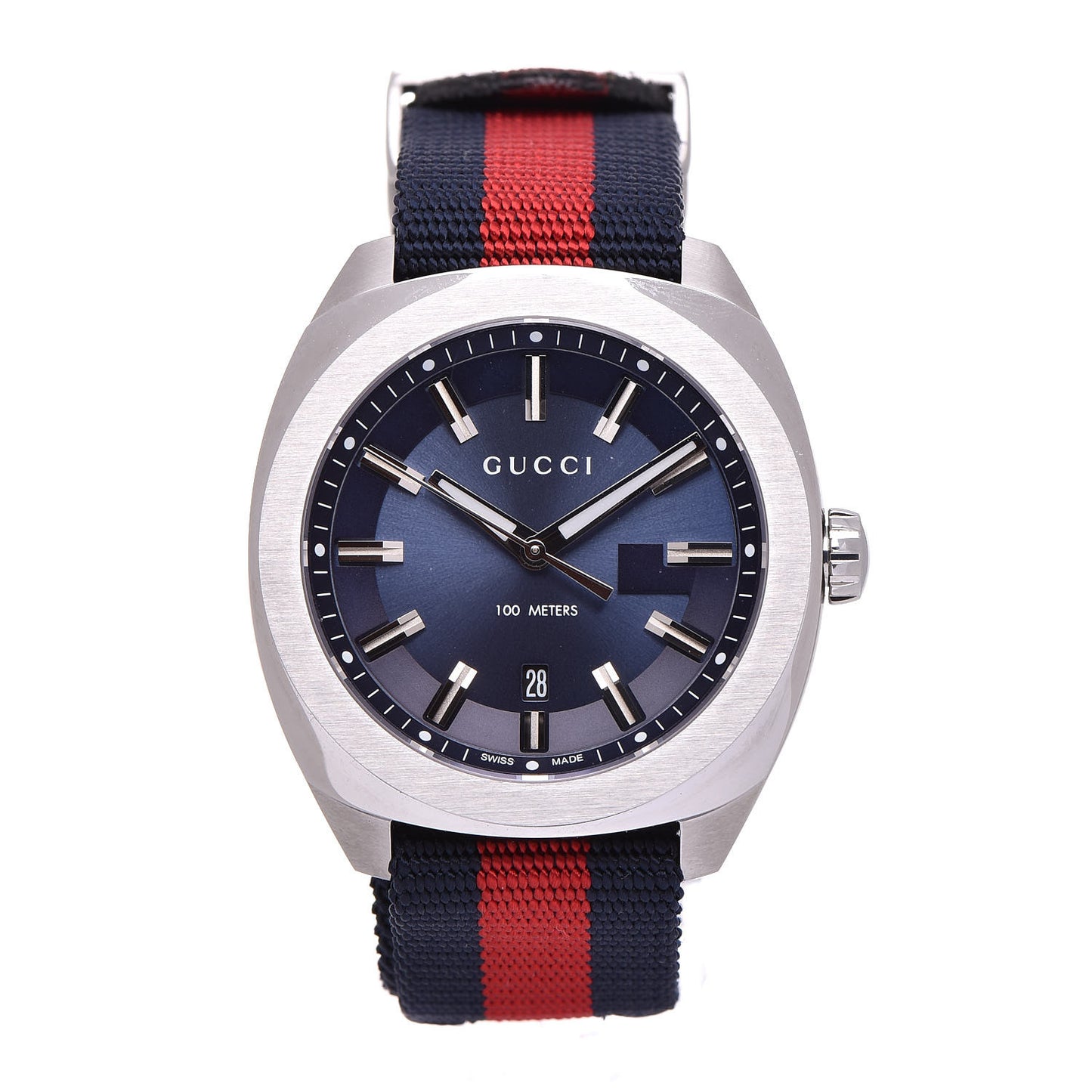 Stainless Steel Nylon 41mm GG2570 Quartz Watch Blue