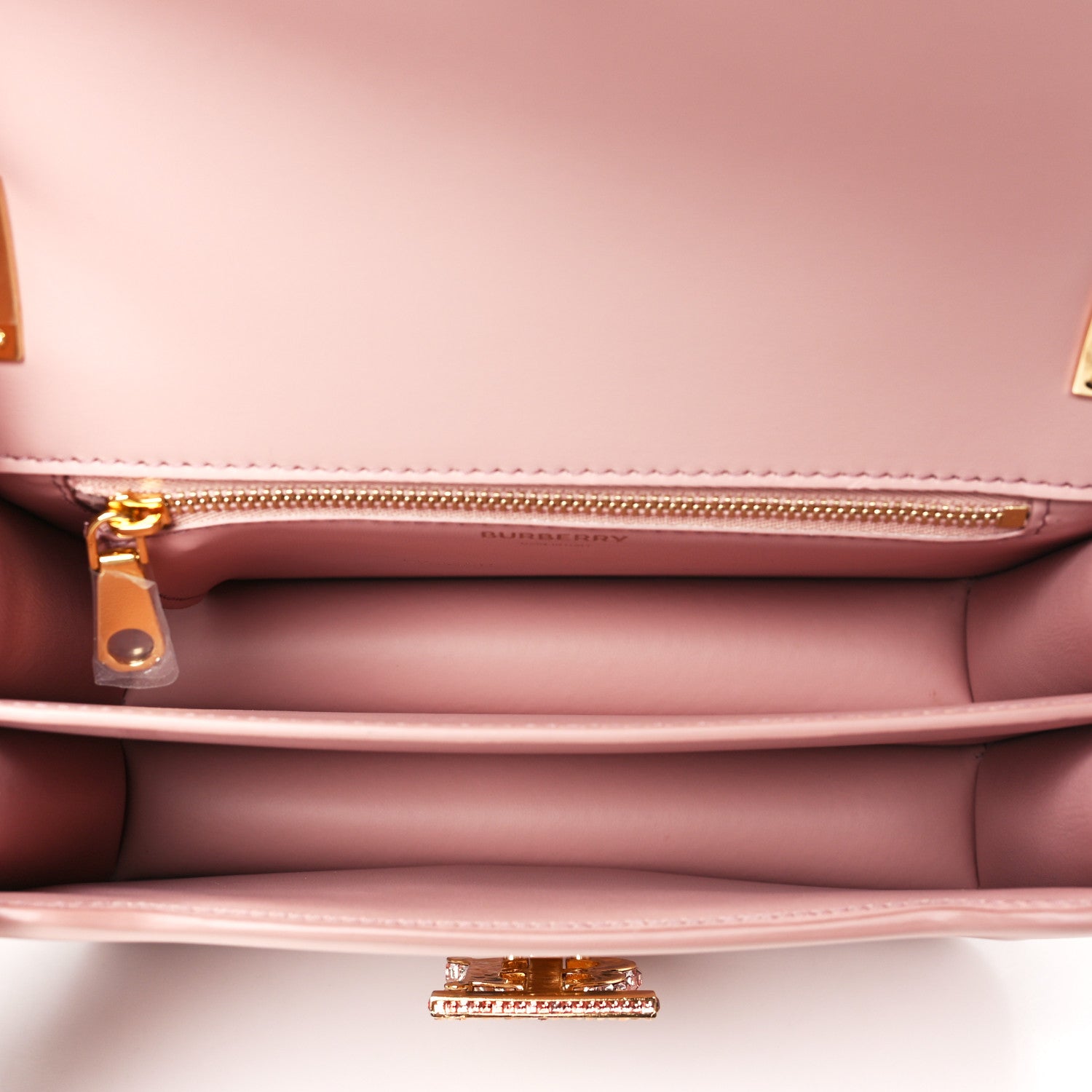 Burberry Calfskin Crystal Mini TB Bag Dusky Dusky Pink 5 of 13