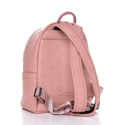 MCM Calfskin Ottomar Monogram Backpack Pink 3 of 8