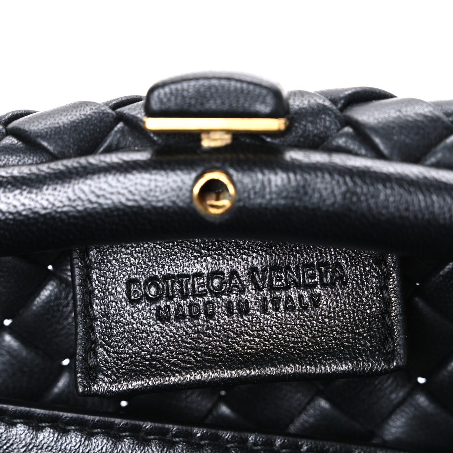 Nappa Intrecciato Small Padded The Handle Black