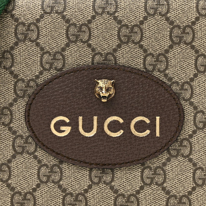Gucci GG Supreme Monogram Web Neo Vintage Shoulder Bag Beige New Acero Crop 8 of 10