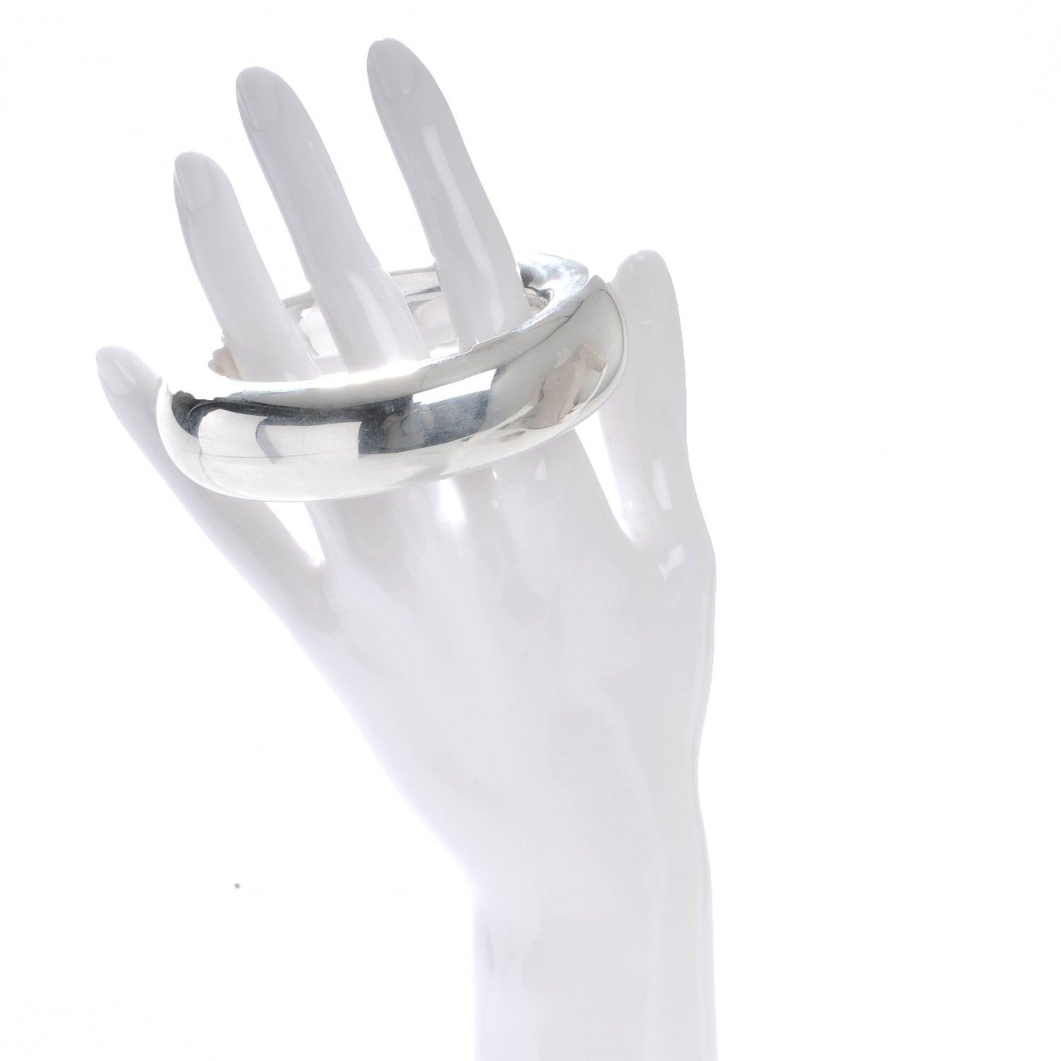 Tiffany Sterling Silver Elsa Peretti Doughnut Bangle Bracelet 2 of 5
