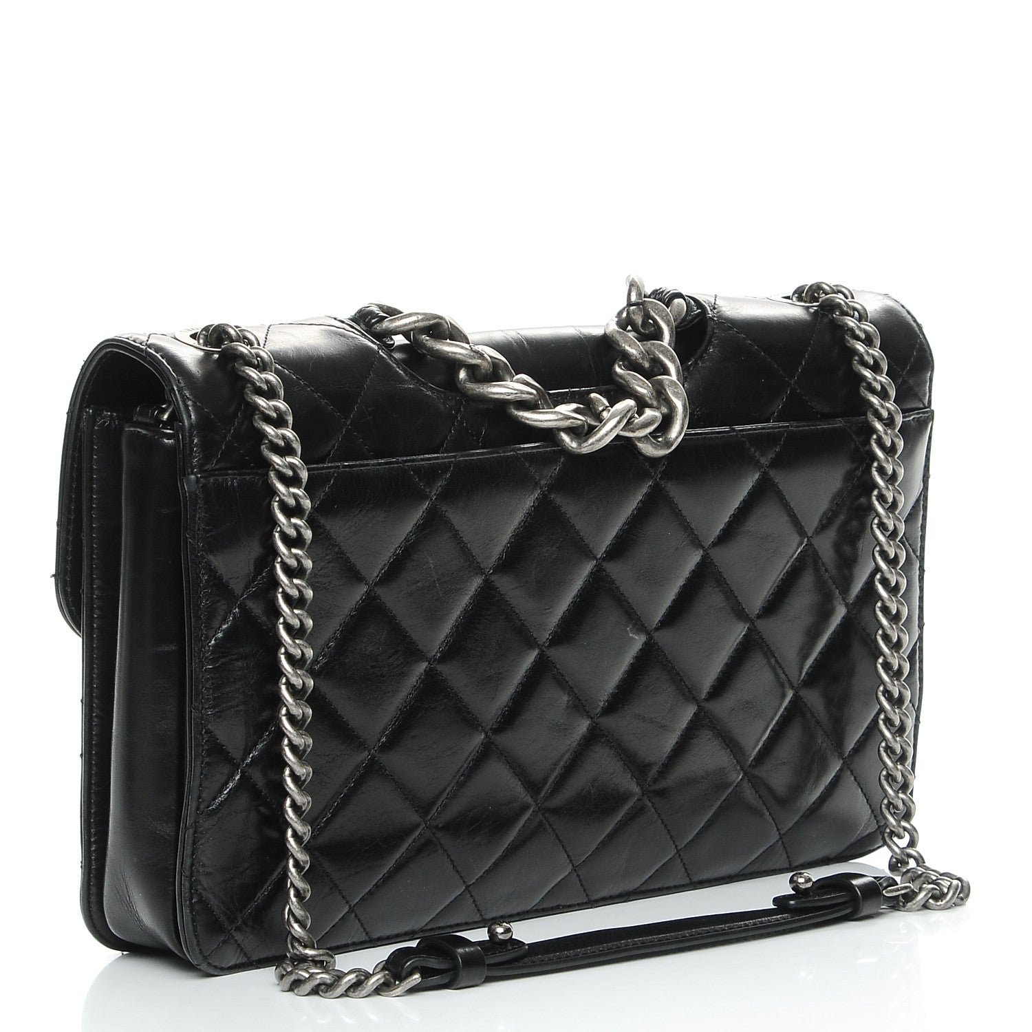 Chanel Calfskin Quilted Large Perfect Edge Flap Black 3 of 7