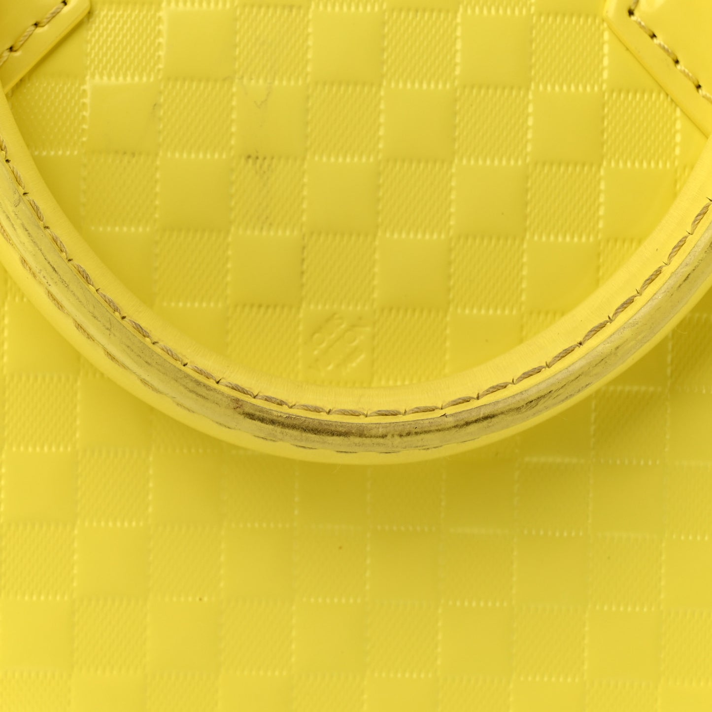 Damier Facette Speedy Cube PM Yellow