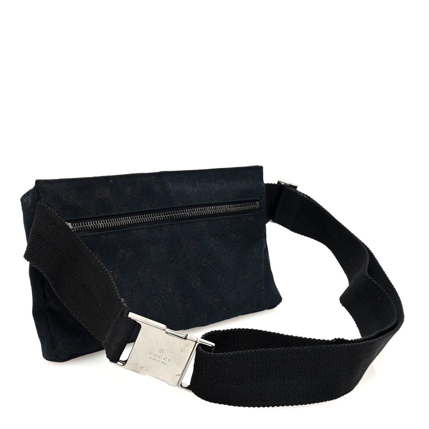 Gucci GG Monogram Double Pocket Belt Bag Black 3 of 10
