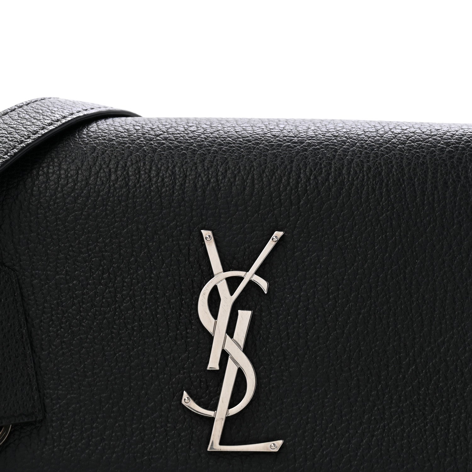 Saint Laurent Calfskin Medium Monogram Sunset Satchel Black 8 of 13