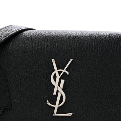 Saint Laurent Calfskin Medium Monogram Sunset Satchel Black 8 of 13