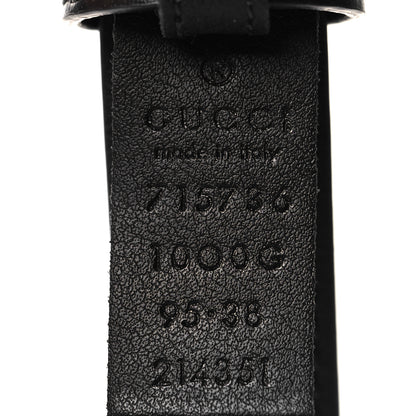 Gucci Calfskin Slim Studded Belt 95 38 Black 5 of 5