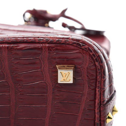 Louis Vuitton Crocodile Lockit PM Red 9 of 11