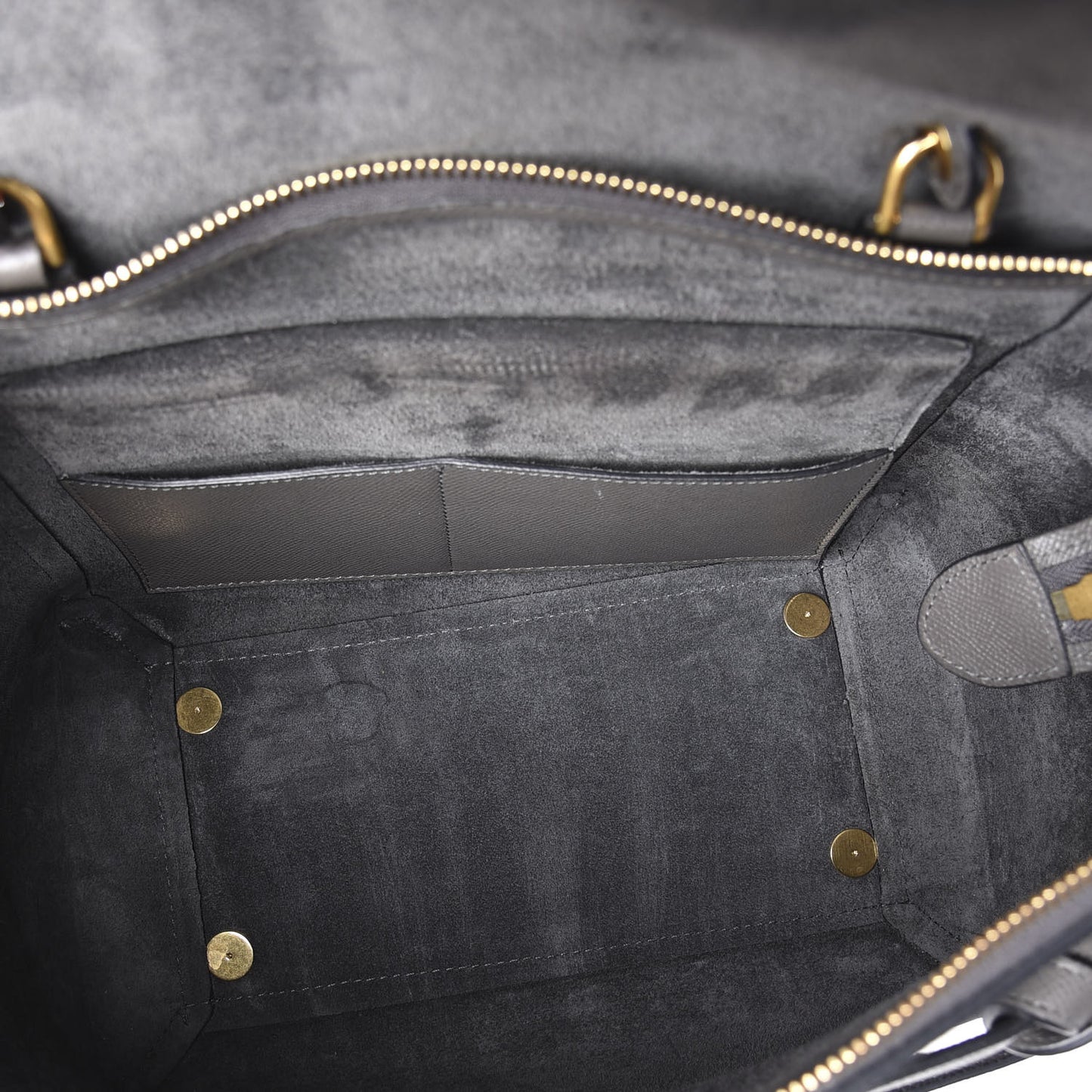 Grained Calfskin Mini Belt Bag Grey