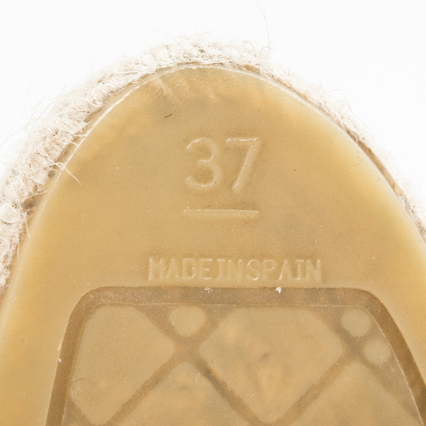 Lambskin CC Espadrilles 37 Beige Black
