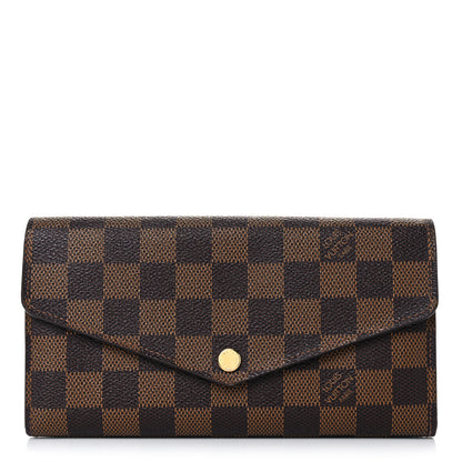 Louis Vuitton Damier Ebene Sarah Wallet NM 1 of 16