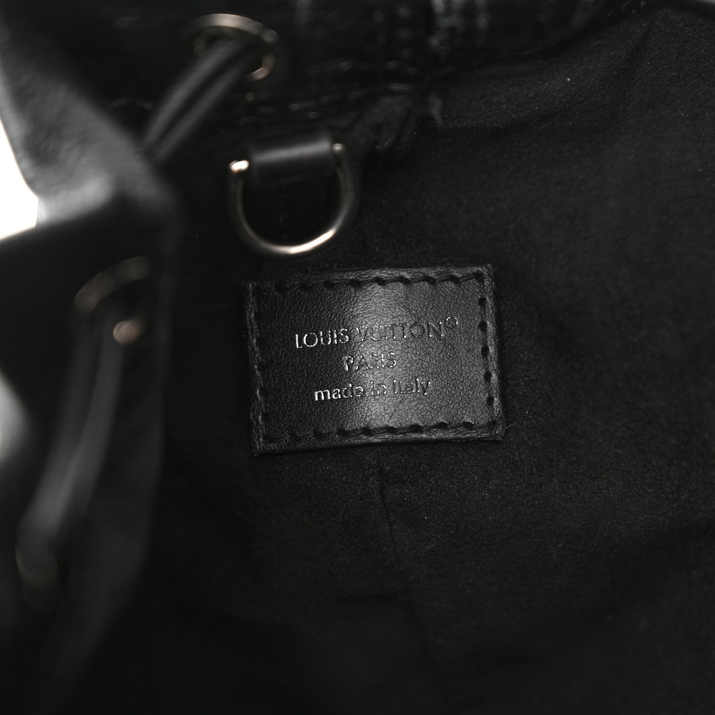 Lambskin Monogram Shadow Coussin Noe Trunk PM Black