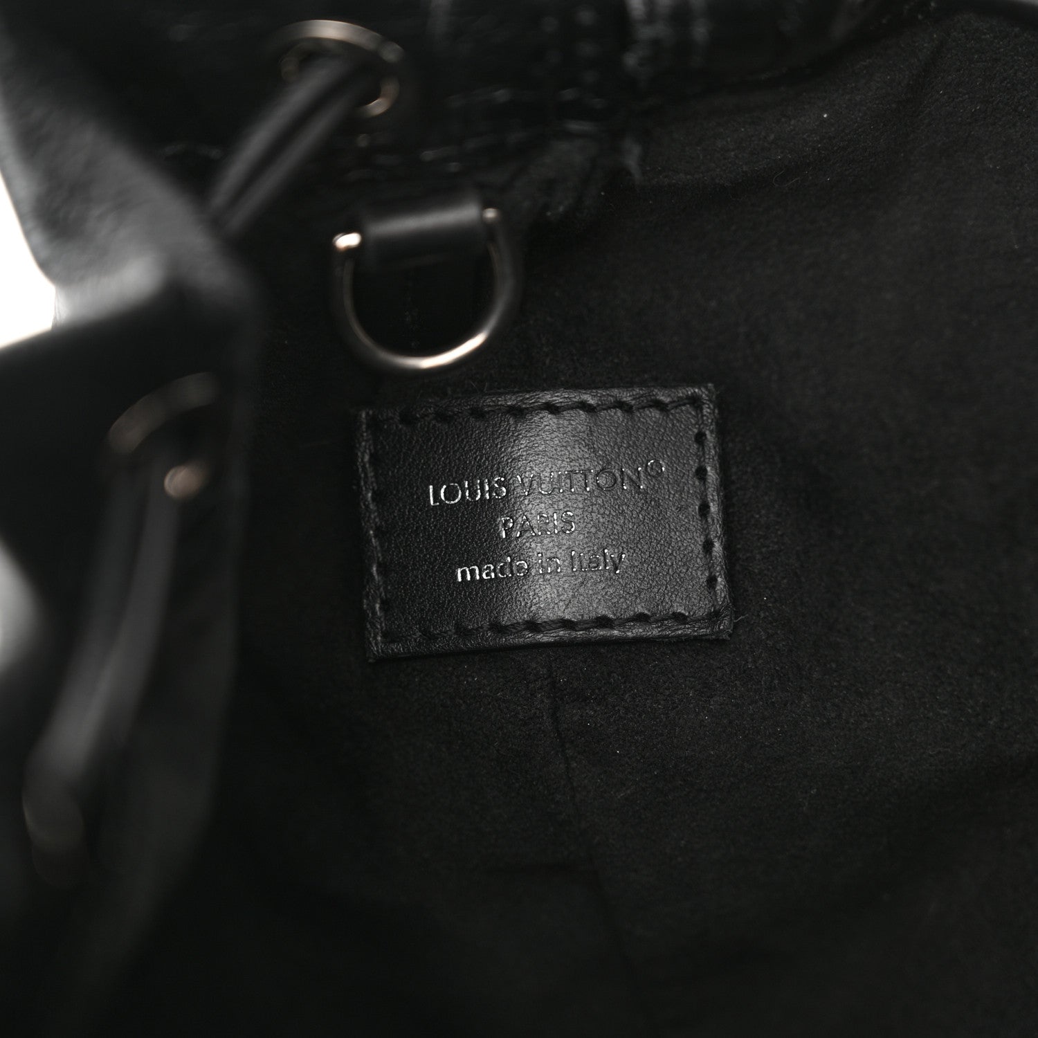 Louis Vuitton Lambskin Monogram Shadow Coussin Noe Trunk PM Black 6 of 10