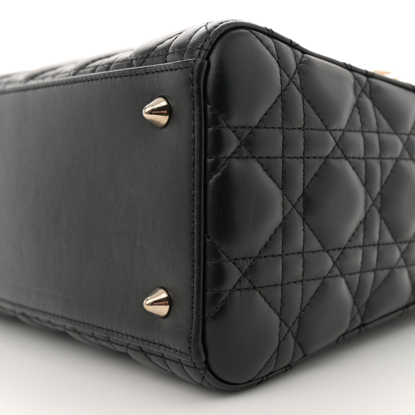 Lambskin Cannage Medium Lady Dior Black