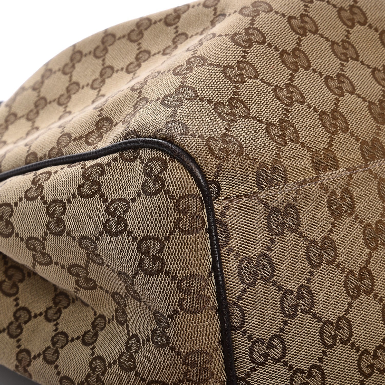 Gucci Monogram Dollar Calfskin Large Sukey Tote Beige Ebony Testa di Moro 11 of 12