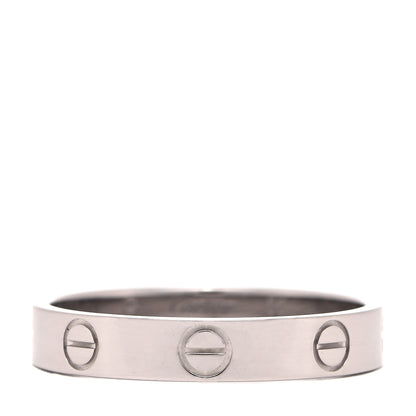 Cartier 18K White Gold 3.5mm LOVE Wedding Band Ring 56 7.5 1 of 4