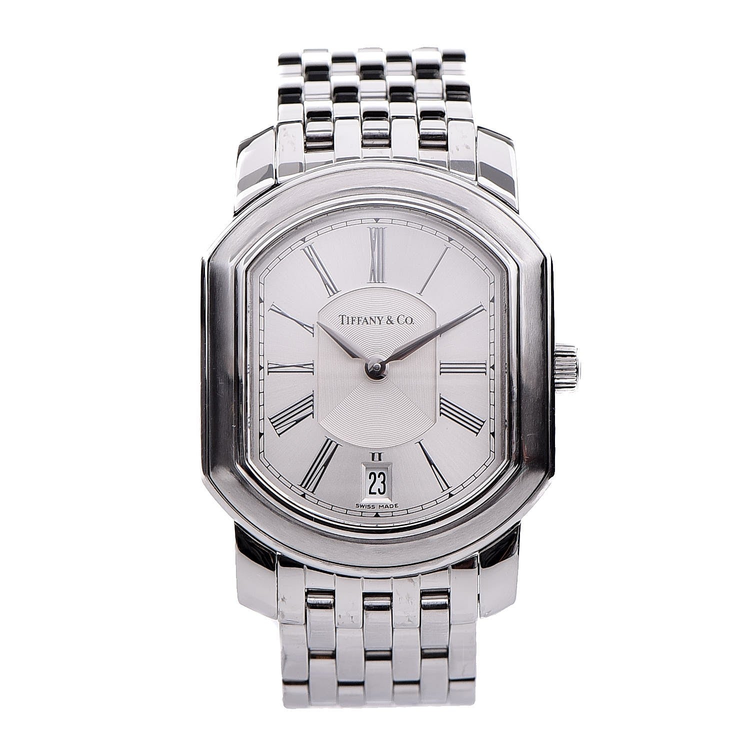 Tiffany Stainless Steel 32mm Mark Coupe Resonator Quartz Watch 1 of 6