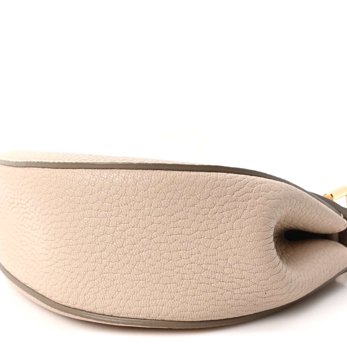 Grained Lambskin Drew Shoulder Bag Abstract White