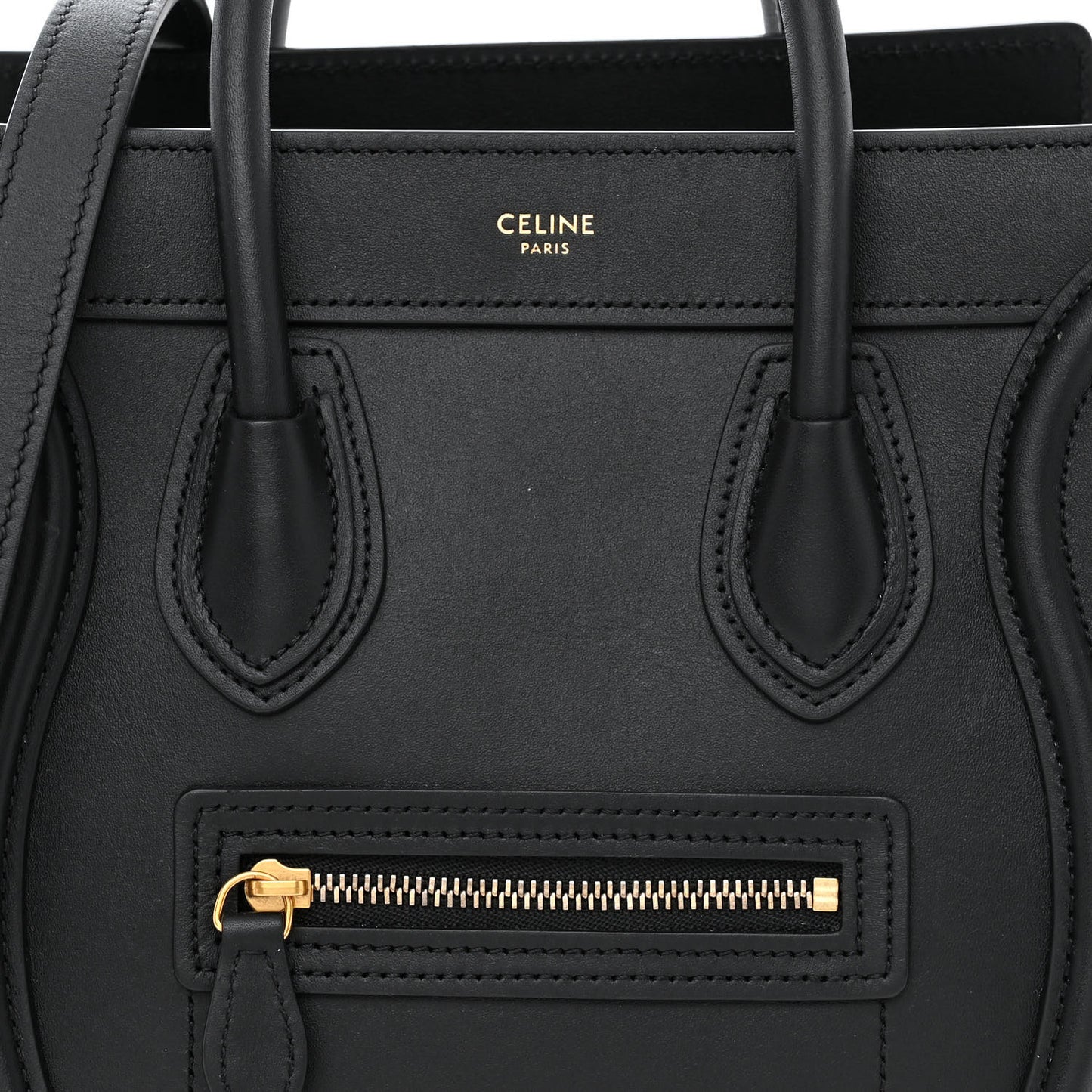Smooth Calfskin Nano Luggage Black