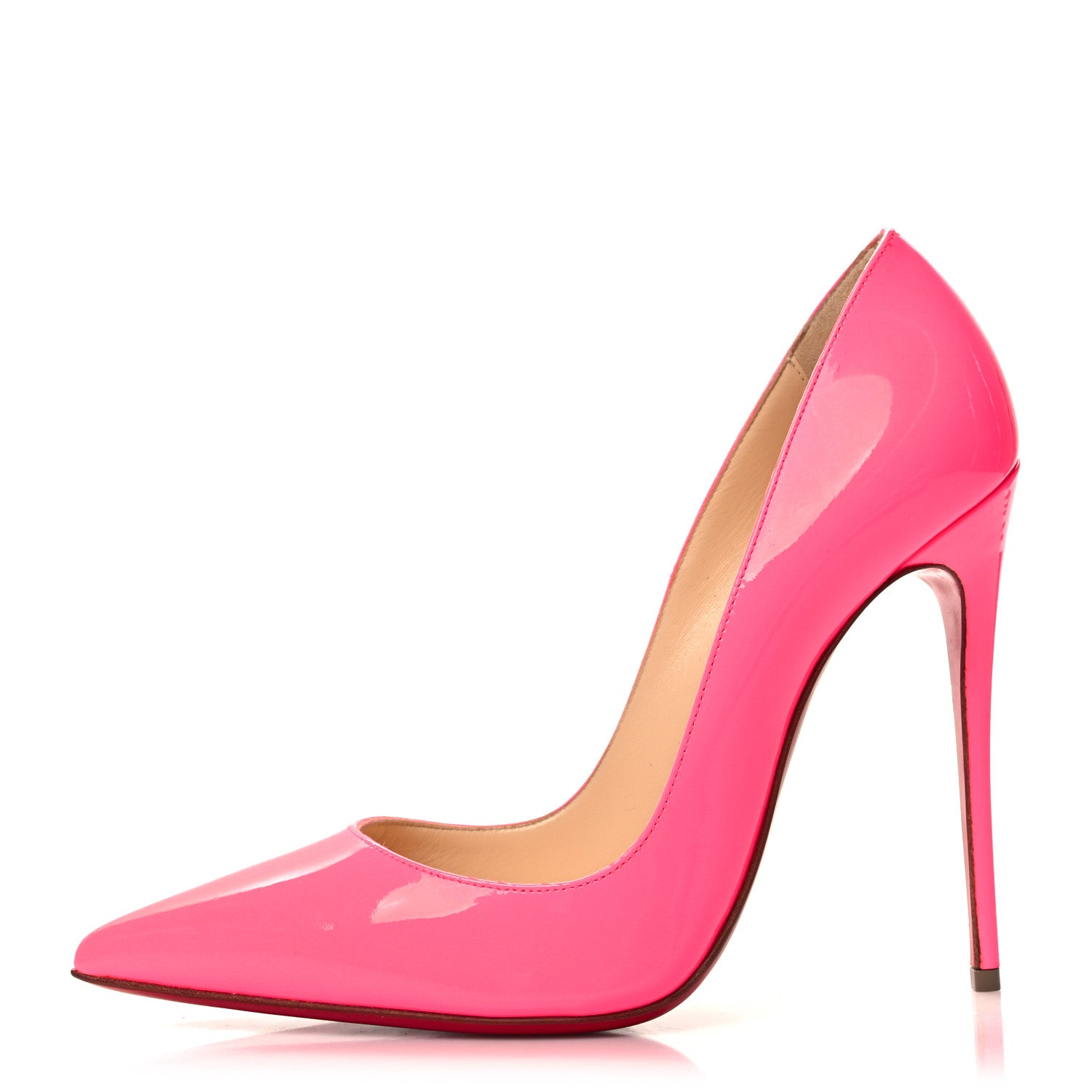 Christian Louboutin Patent So Kate 120 Pumps 37.5 Shocking Pink 1 of 8