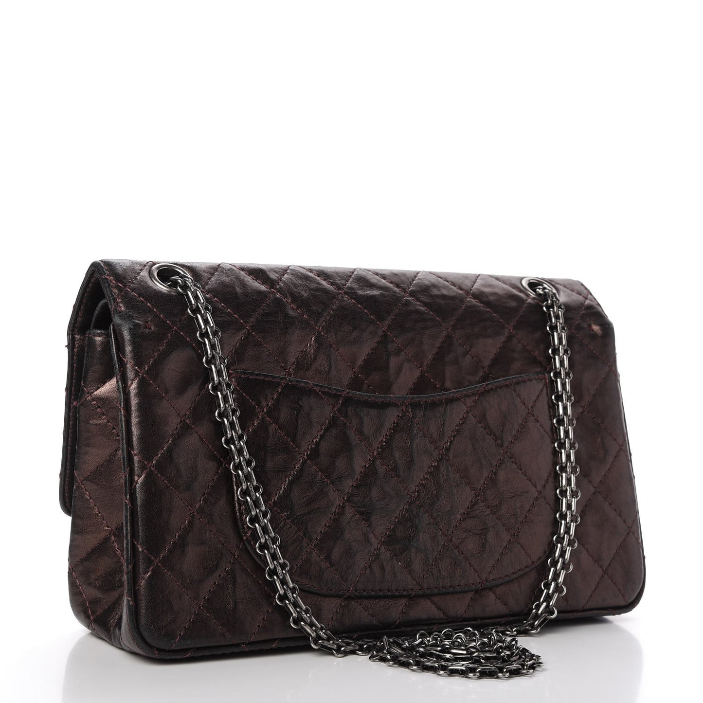 Metallic Aged Calfskin Quilted 2.55 Reissue 226 Flap Dark Copper