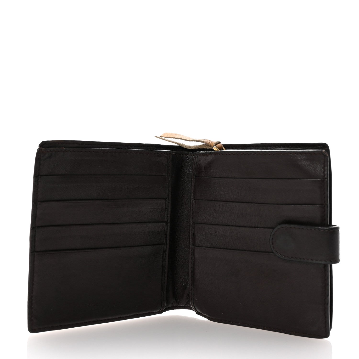 Bottega Veneta Nappa Intrecciato French Flap Wallet Ebano 5 of 7