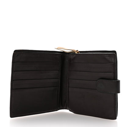 Bottega Veneta Nappa Intrecciato French Flap Wallet Ebano 5 of 7