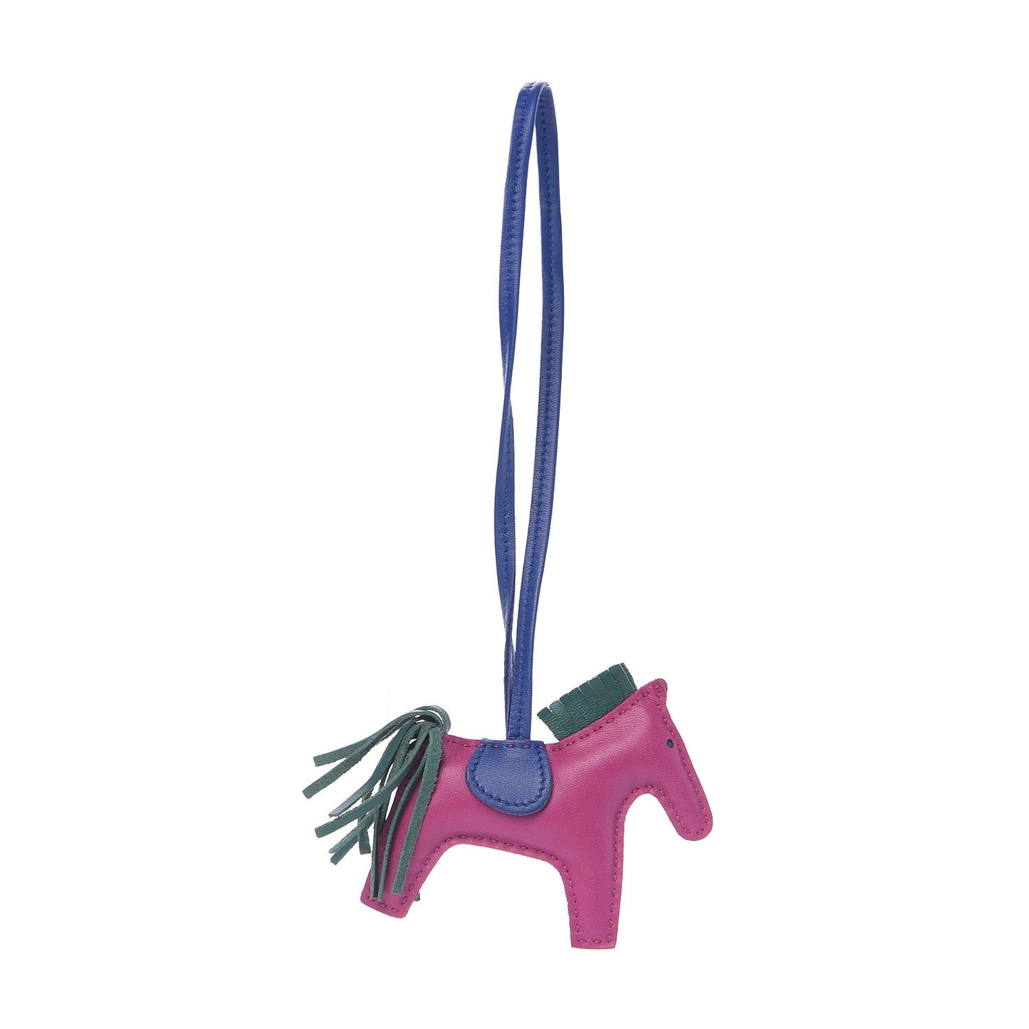 Milo Lambskin Grigri Rodeo Horse Bag Charm PM Rose Pourpre Bleu Electrique Malachite