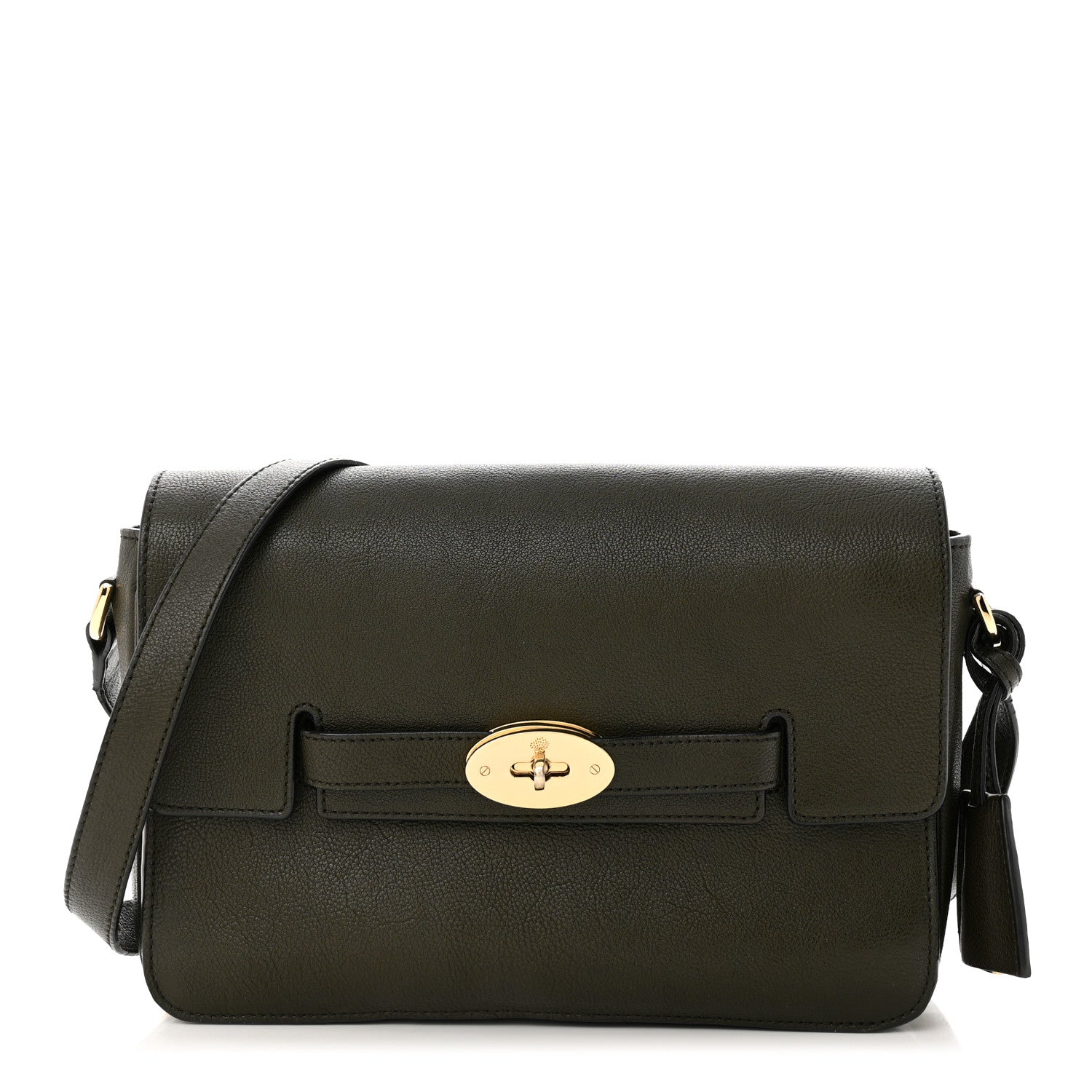 Mulberry Shiny Goatskin Bayswater Shoulder Bag Evergreen 1 of 15
