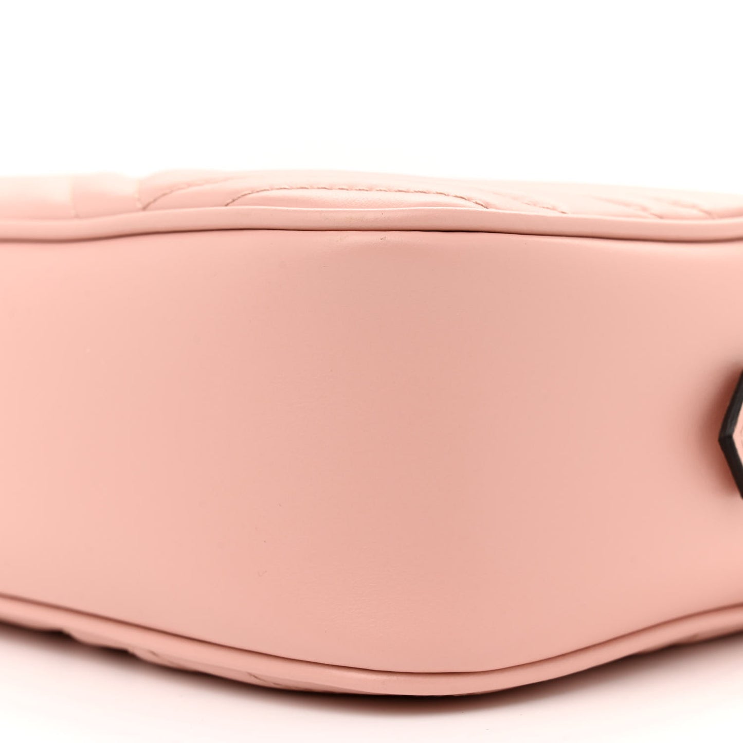 Calfskin Matelasse Monochrome Small GG Marmont Chain Shoulder Bag Perfect Pink