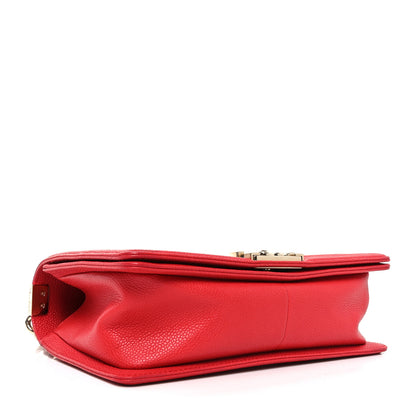 Chanel Caviar Quilted Medium Boy Flap Red 4 of 11