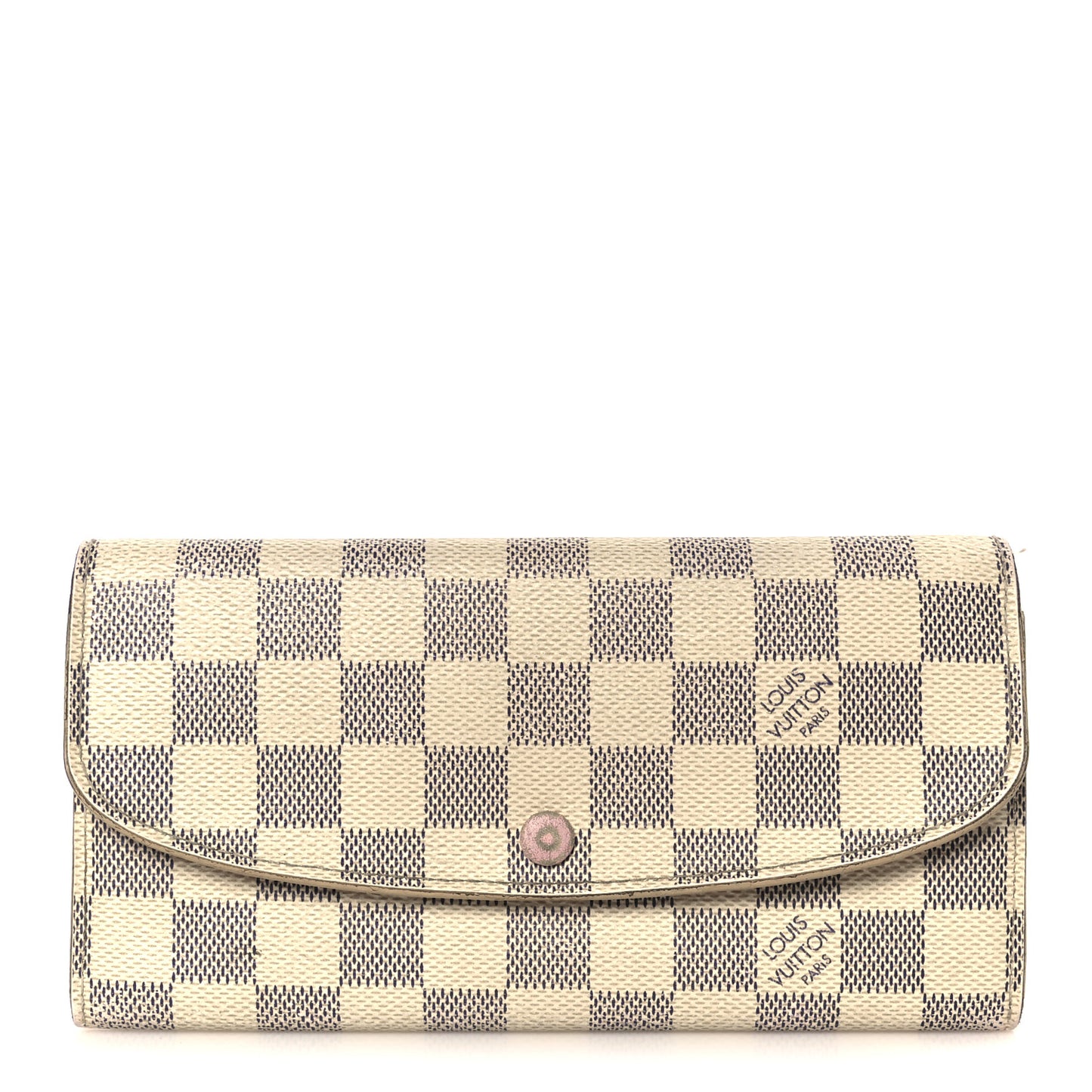 Damier Azur Emilie Wallet Rose Ballerine