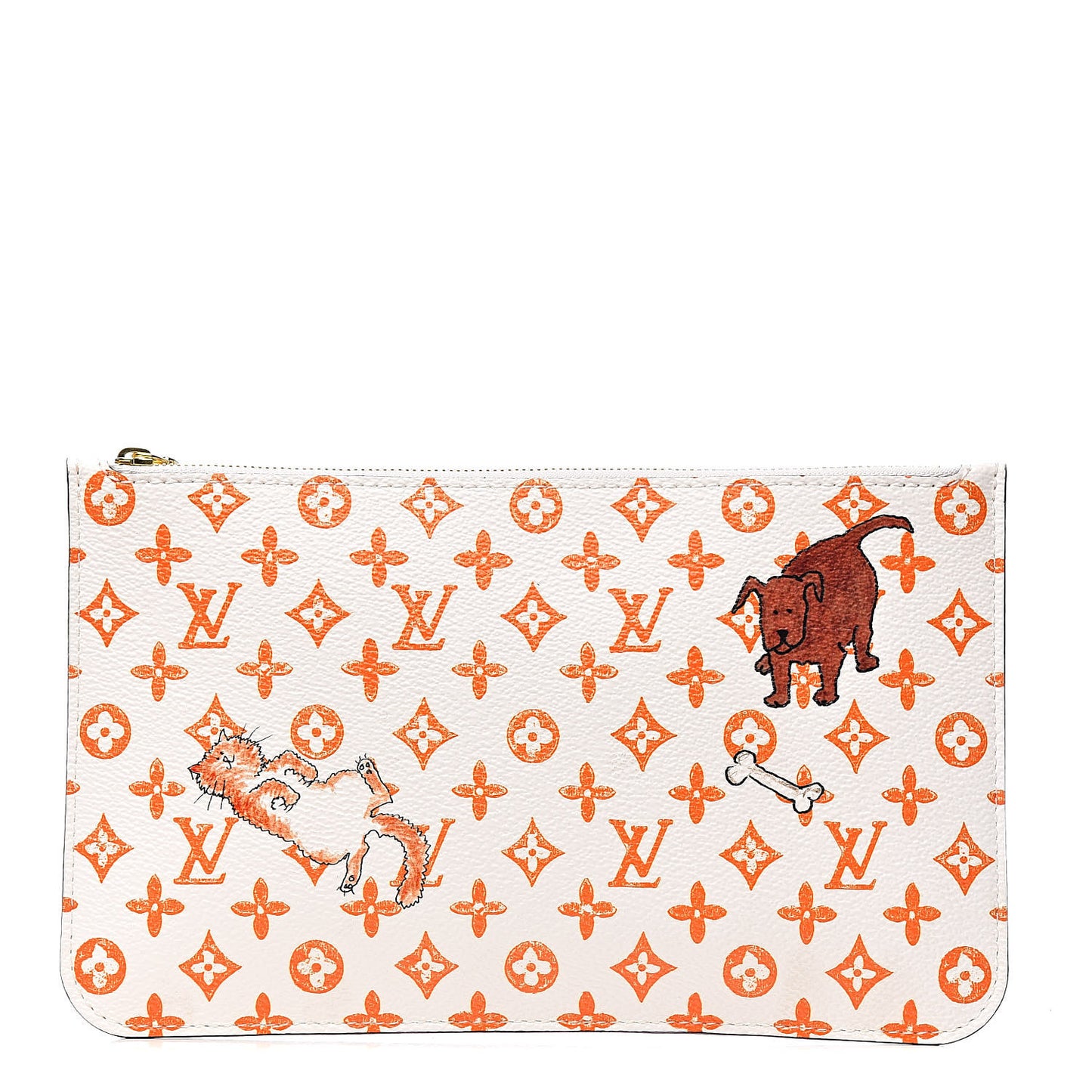 Catogram Neverfull MM GM Pochette White