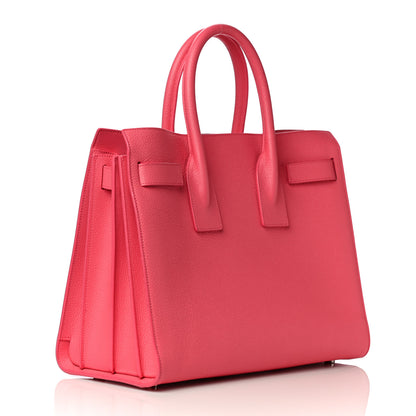Saint Laurent Grained Calfskin Small Sac De Jour Rose Clair 3 of 12