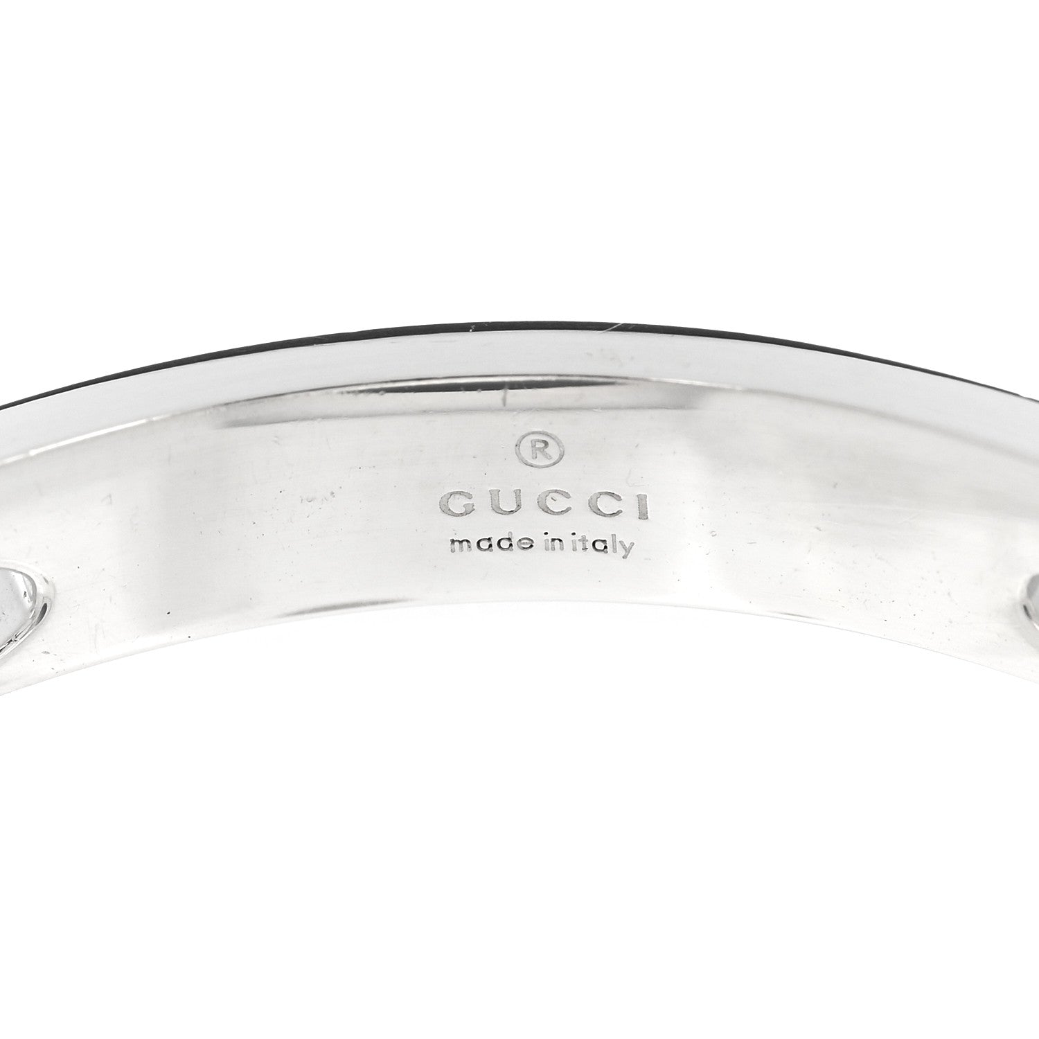 Gucci Sterling Silver G Cut Out Hoop Earrings 4 of 5