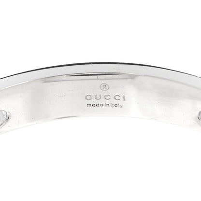 Gucci Sterling Silver G Cut Out Hoop Earrings 4 of 5