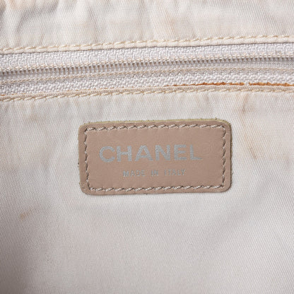 Chanel Nylon Travel Backpack Beige 6 of 12