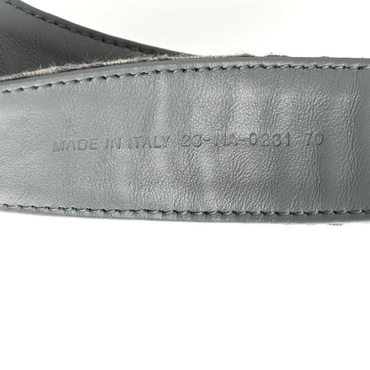 Christian Dior Oblique 30 Montaigne 35mm Belt 70 28 Gris 3 of 5