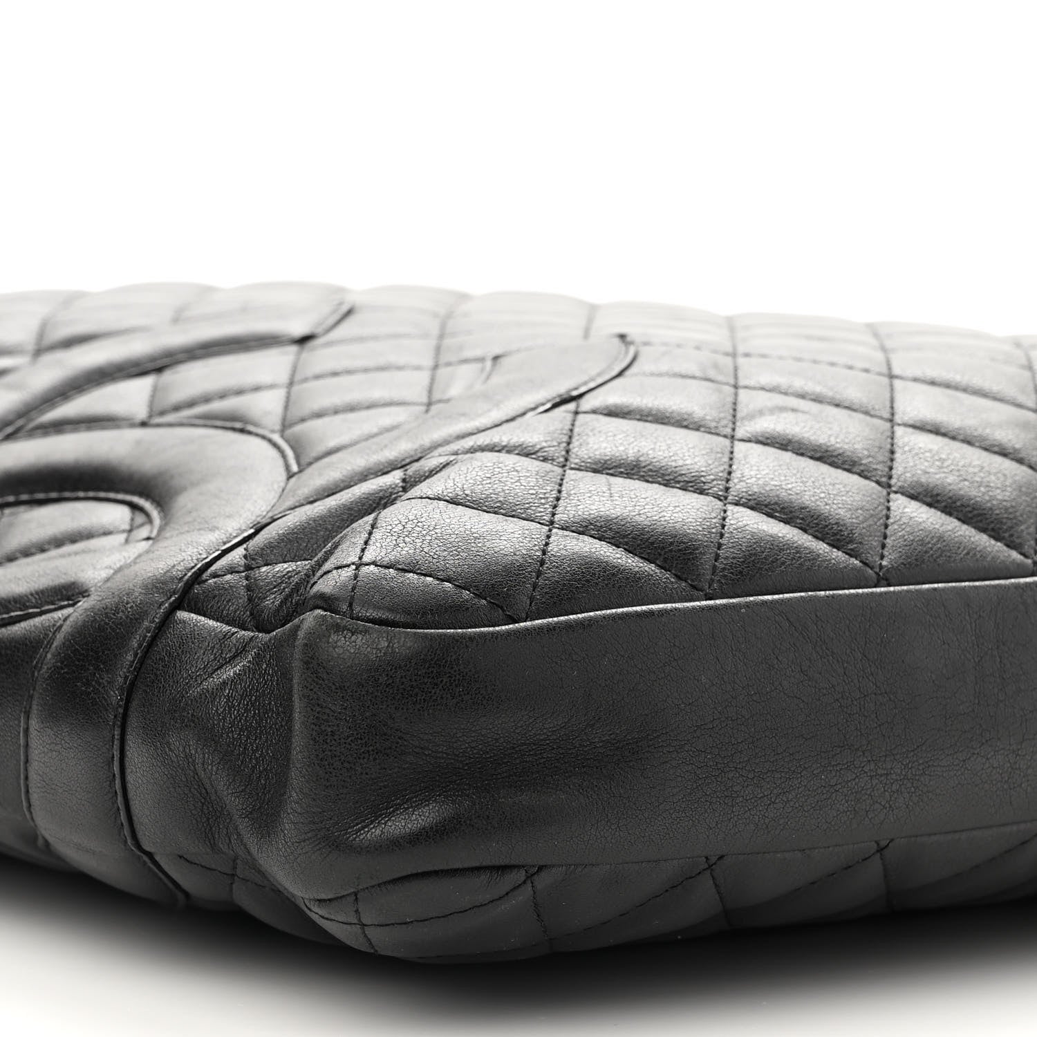 Chanel Calfskin Quilted Large Cambon Messenger Black 8 of 12