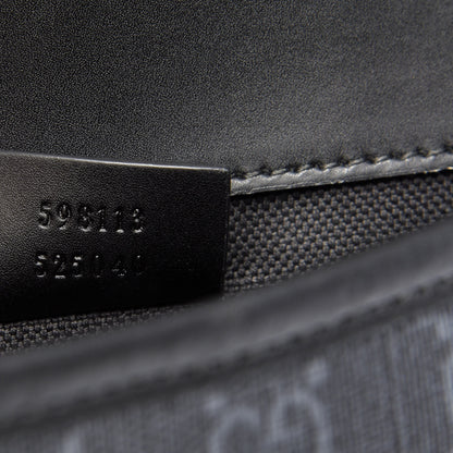 Gucci GG Supreme Monogram Web Slim Belt Bag Black Grey 9 of 9